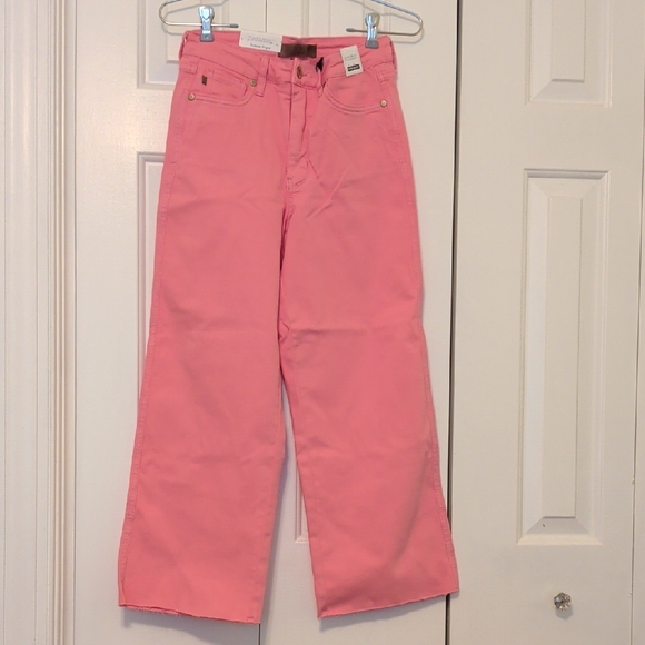 Judy Blue Denim - Judy Blue Pink Flare Jeans